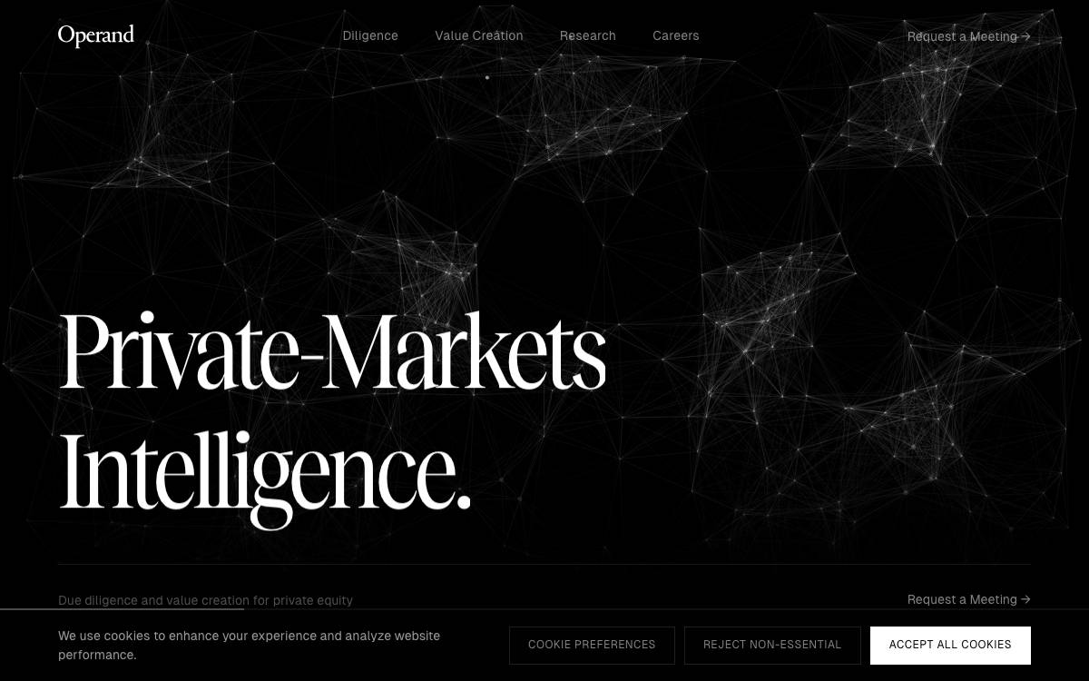Operand website preview