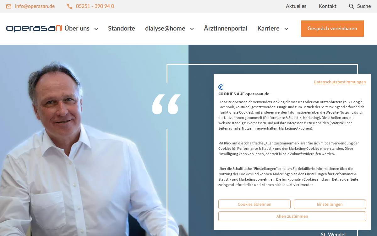 Operasan website preview