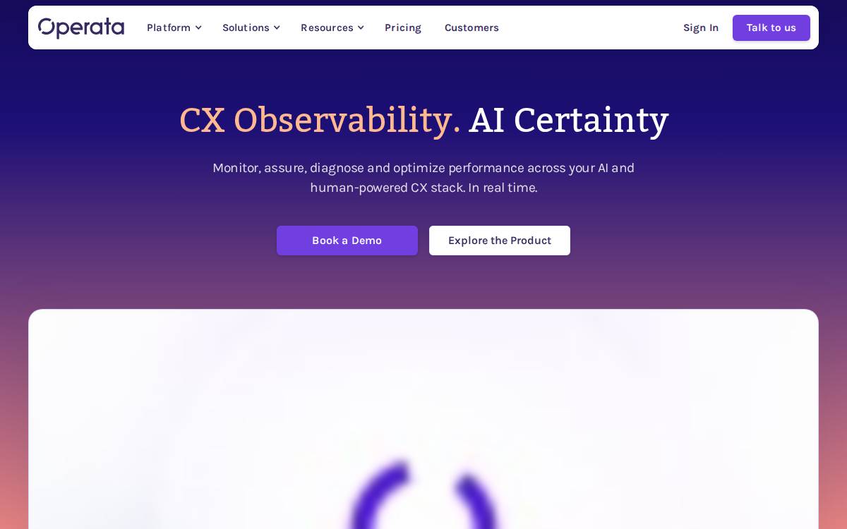Operata website preview