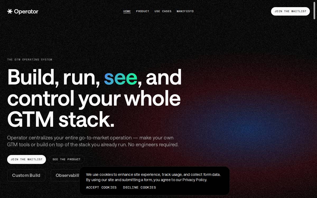 Operator website preview