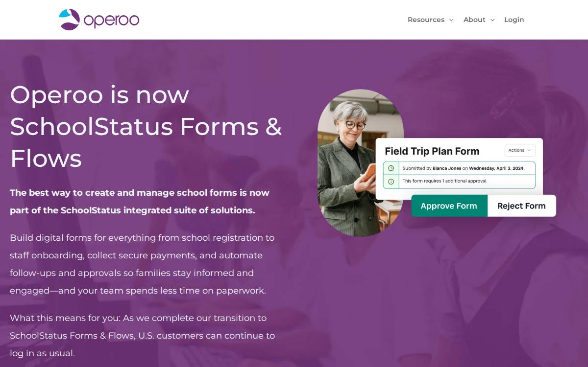 Operoo website preview