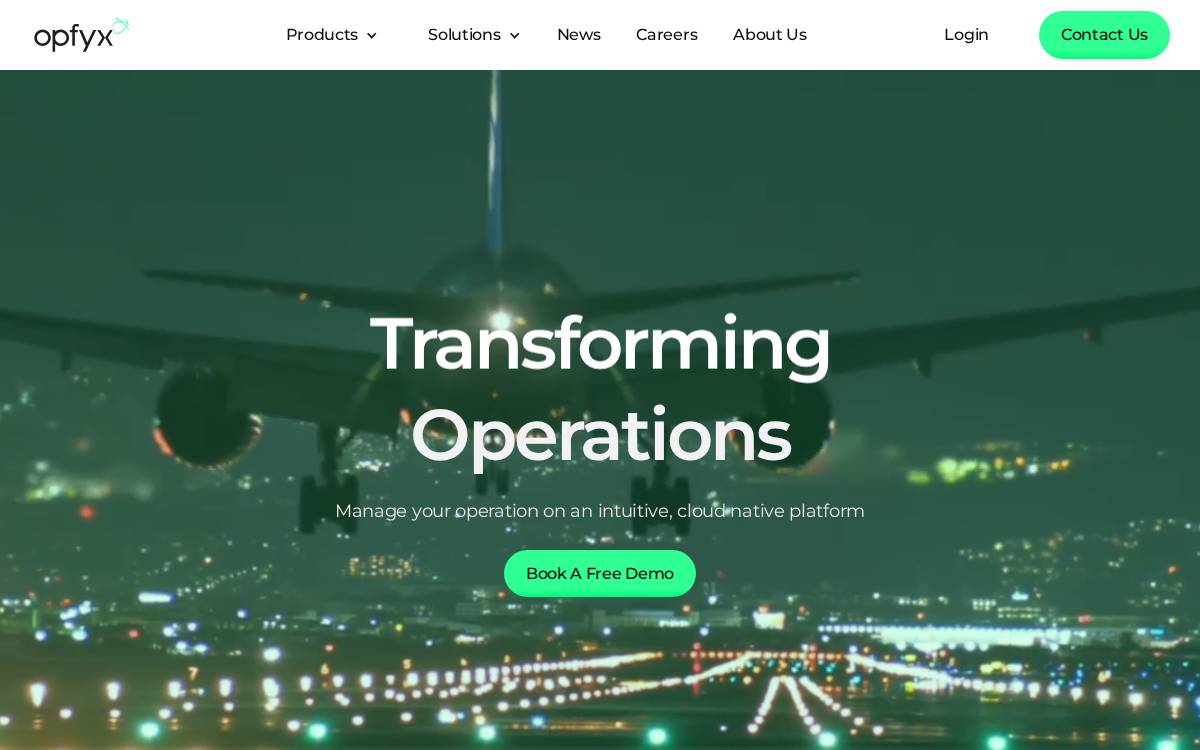 Opfyx website preview