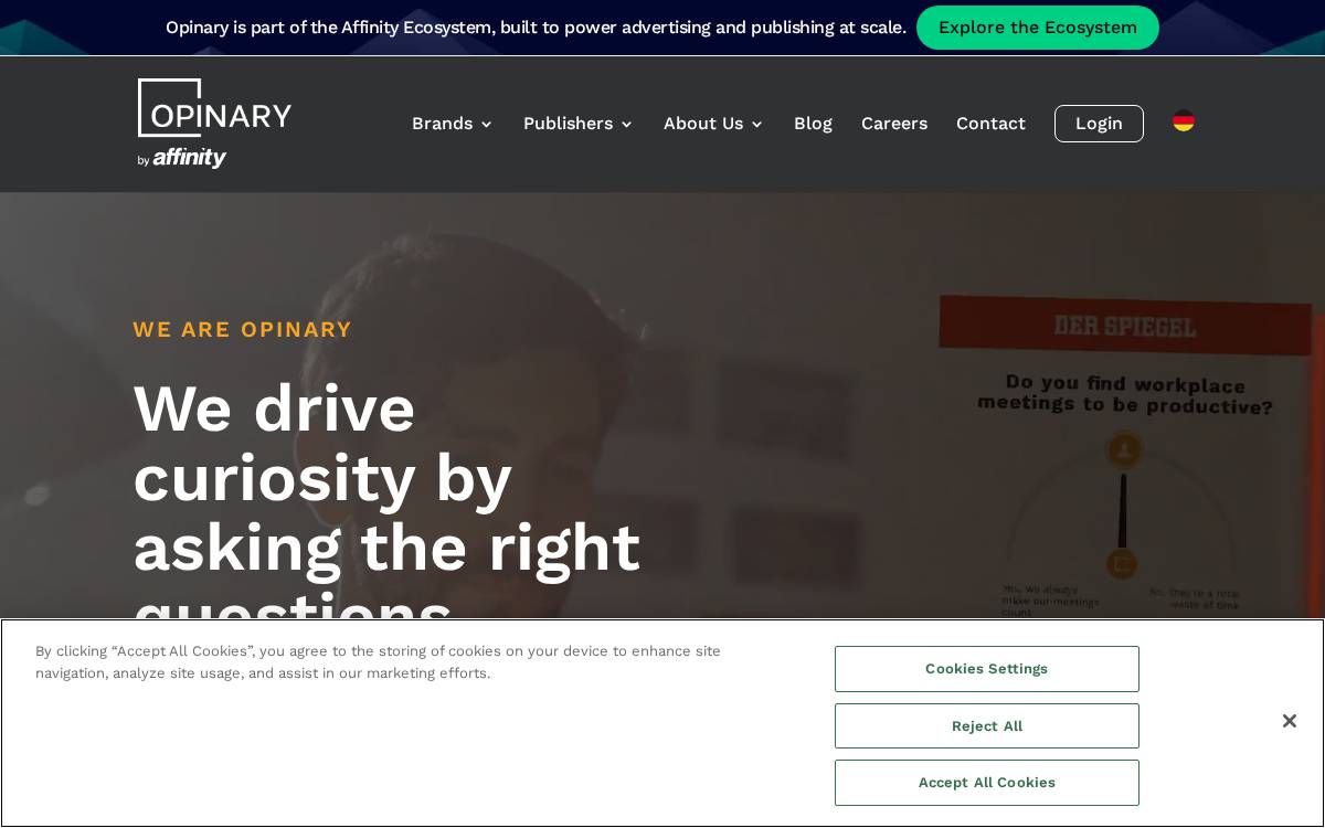 Opinary website preview