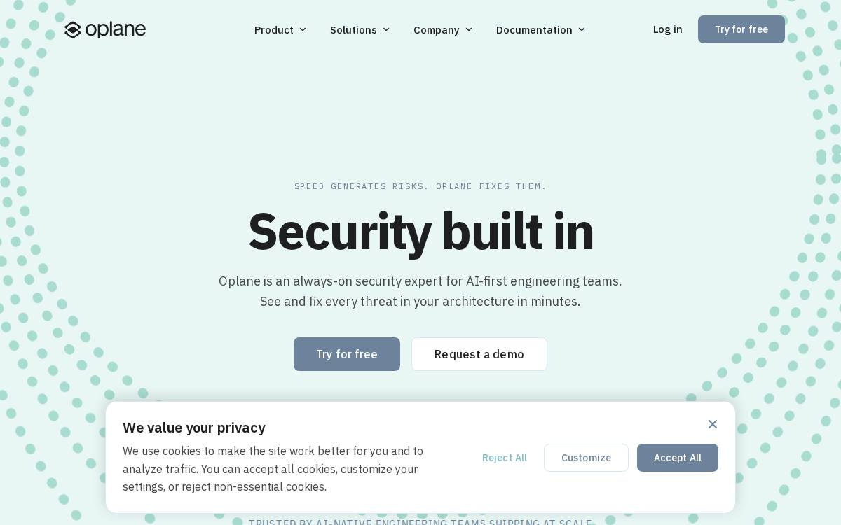 Oplane website preview