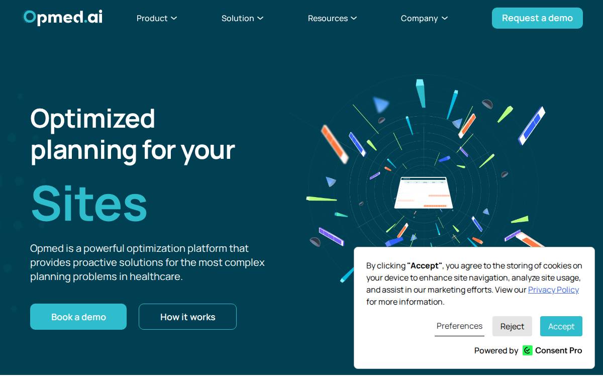 Opmed website preview