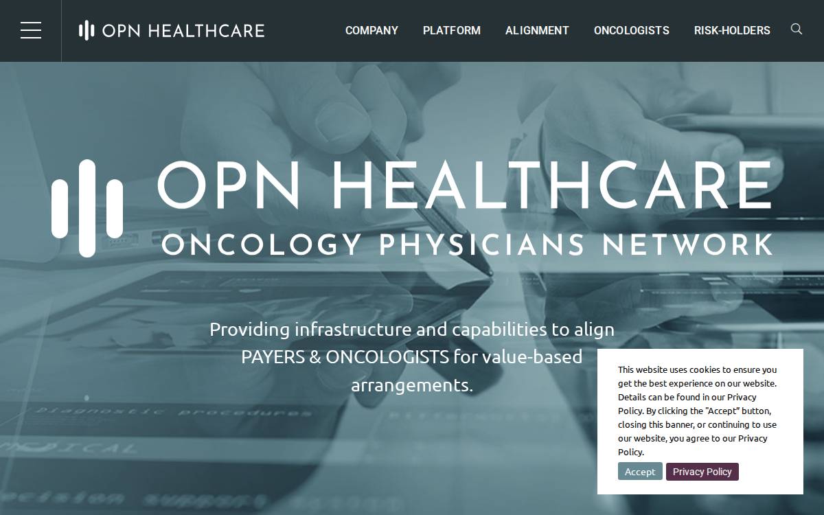 OPN Healthcare website preview