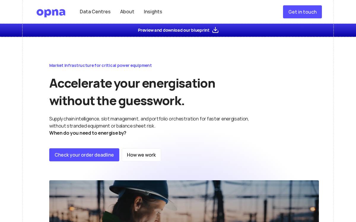 Opna website preview