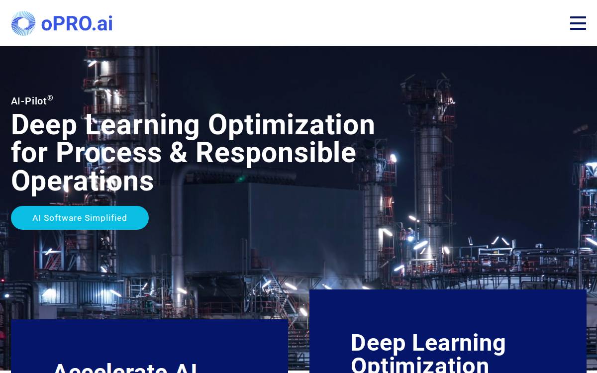 Opro website preview