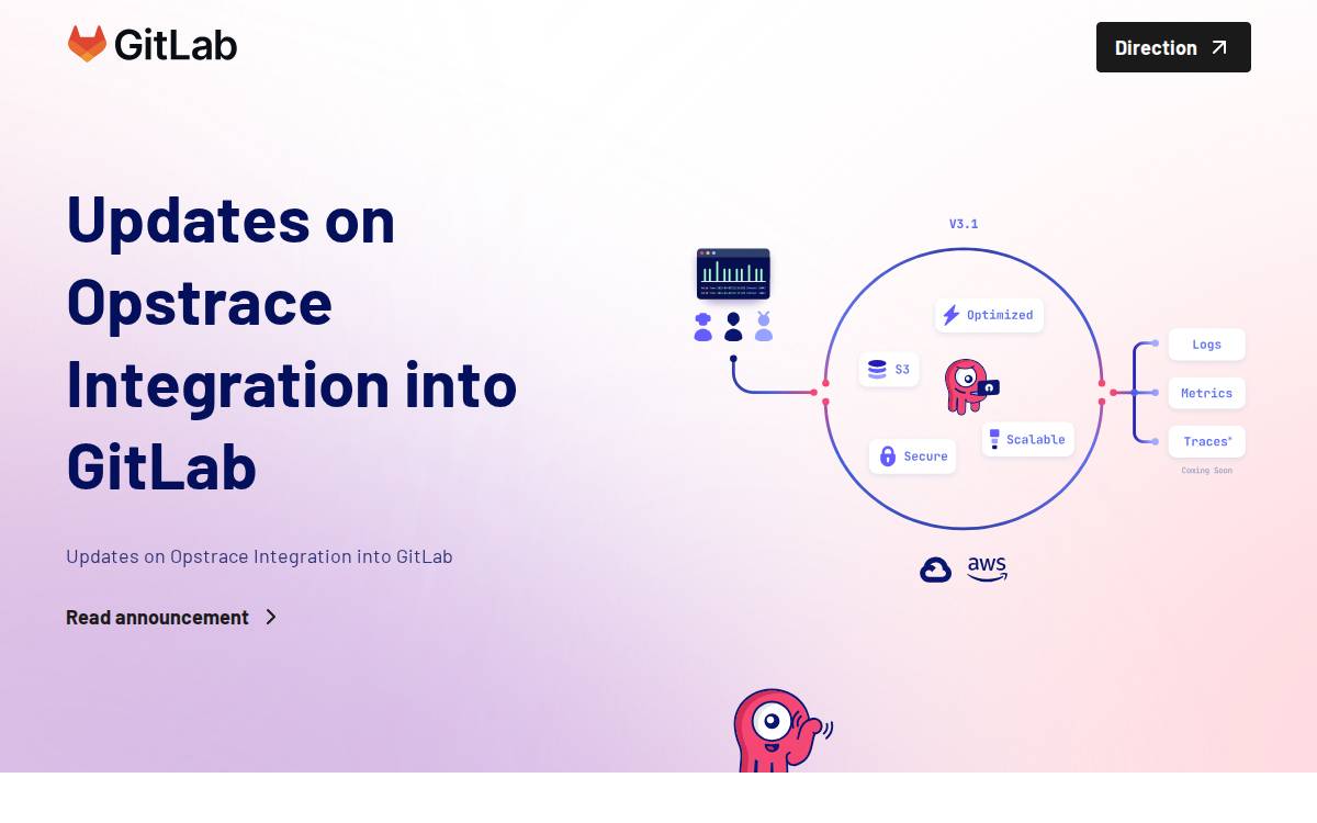 Opstrace website preview