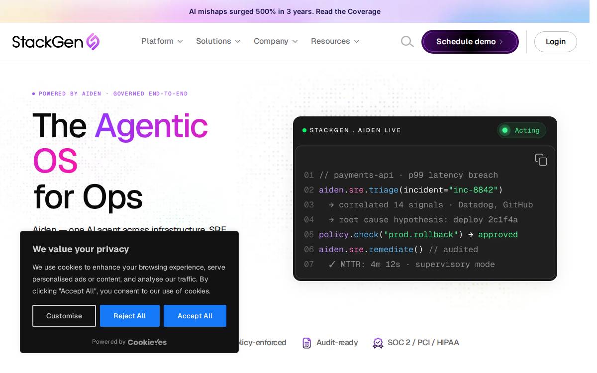 OpsVerse website preview
