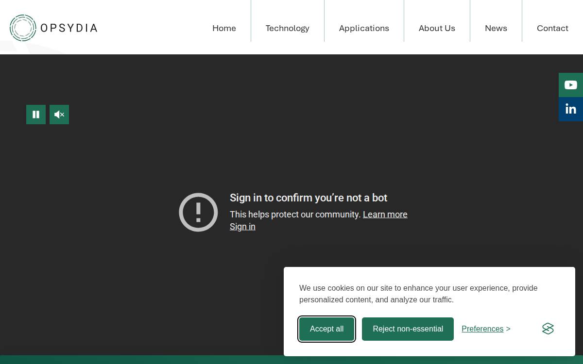 Opsydia website preview