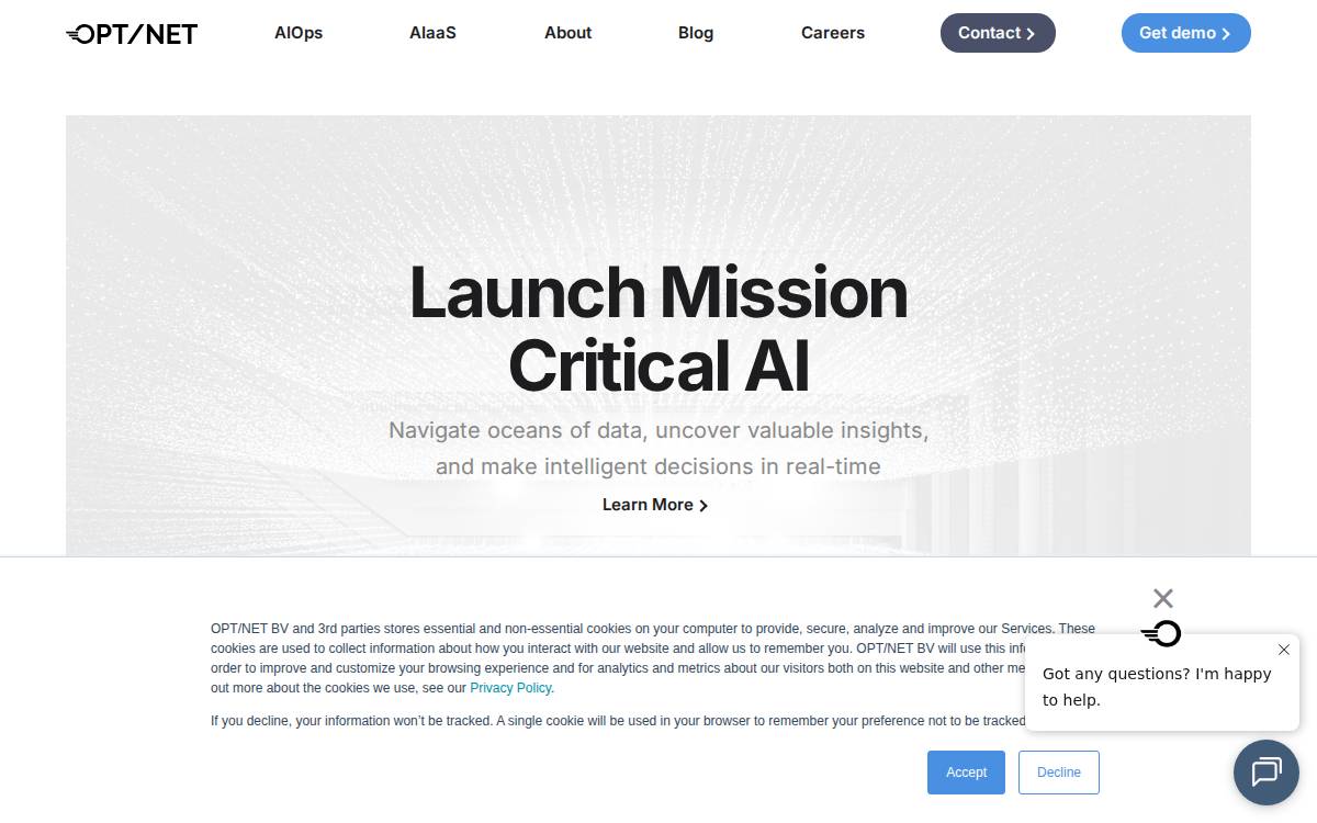 Opt Net website preview