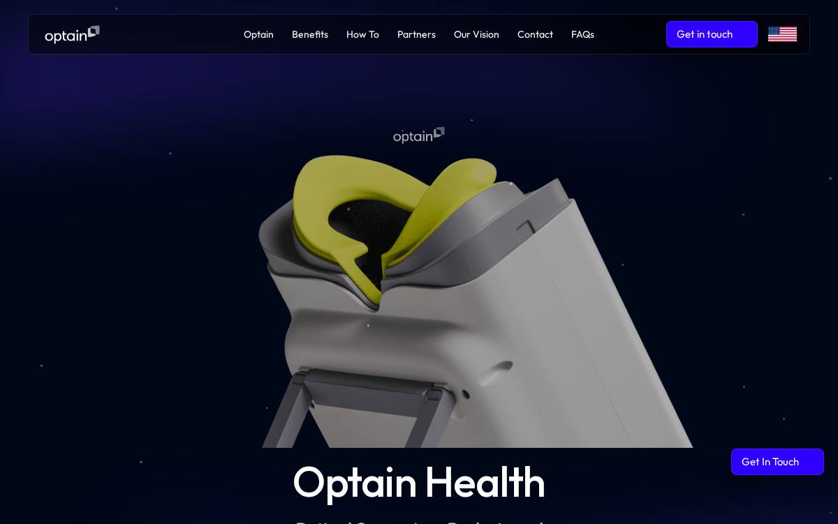 Optain Health website preview