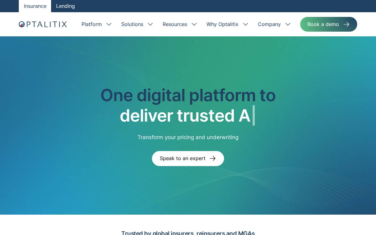 Optalitix website preview