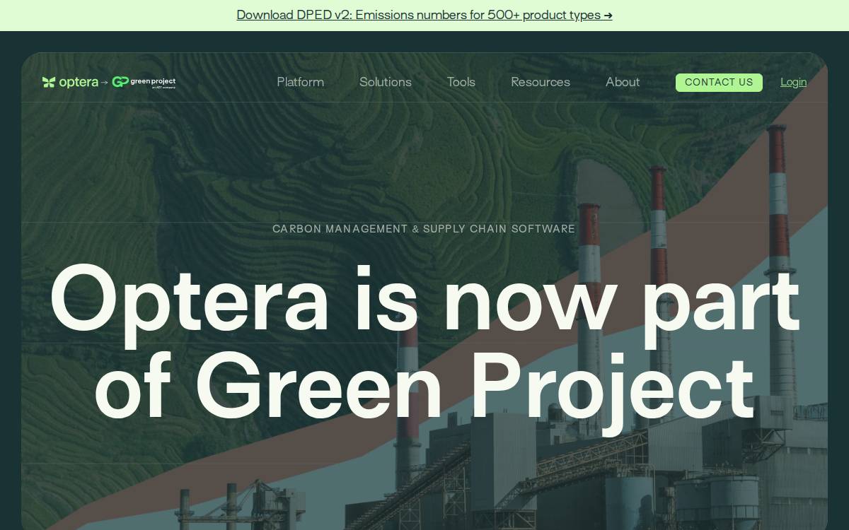 Optera website preview