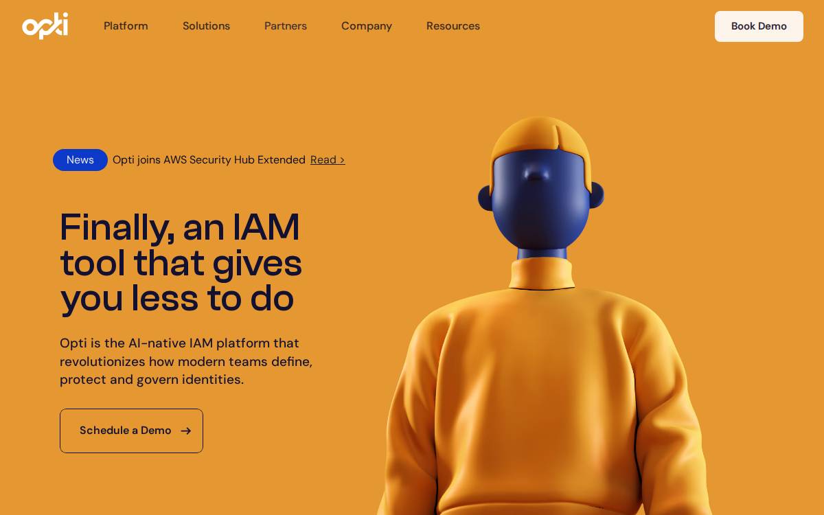 Opti website preview