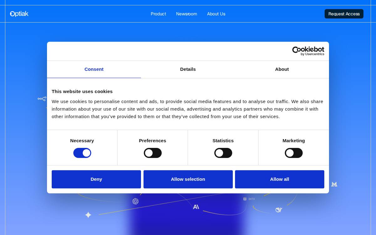 Optiak website preview