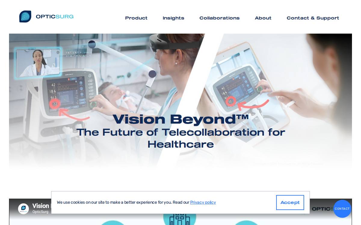 OpticSurg website preview