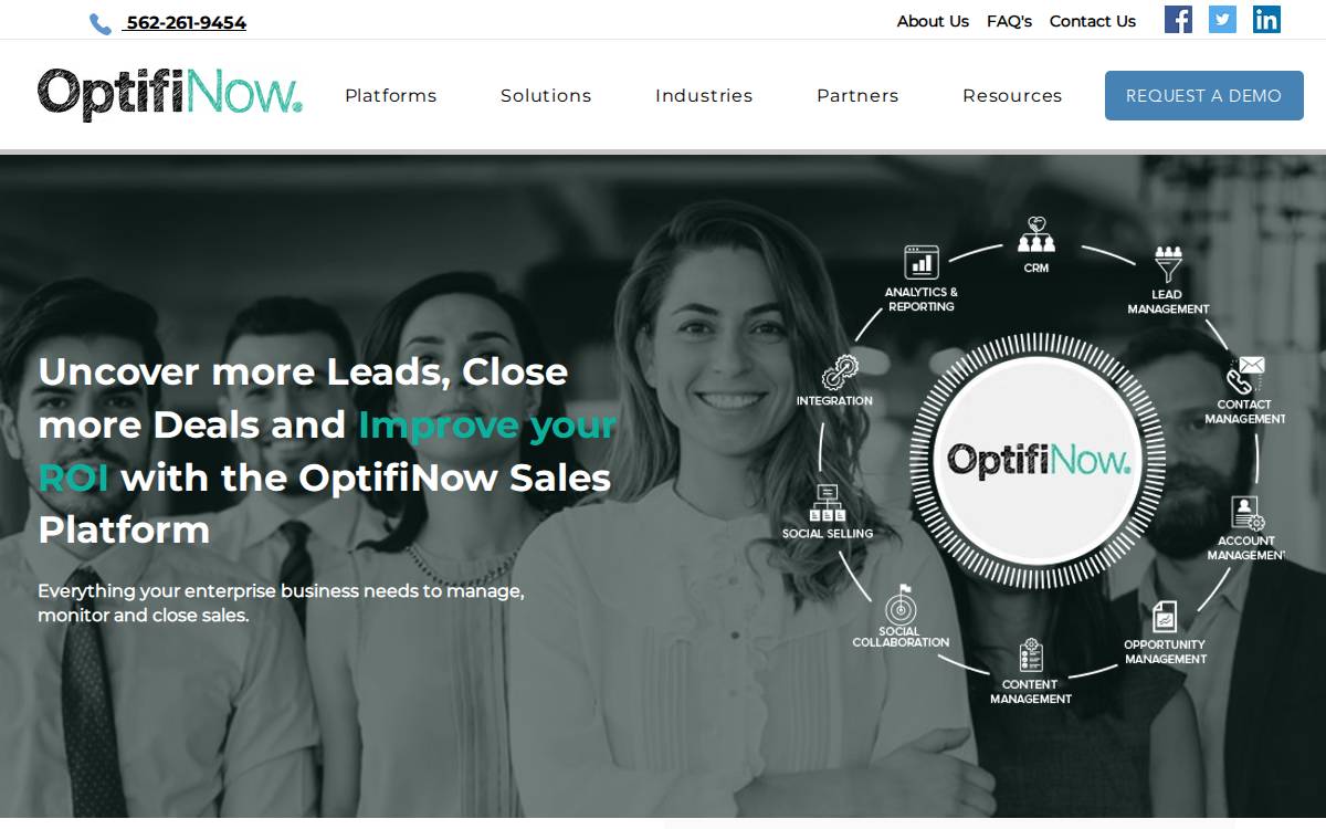 OptifiNow website preview