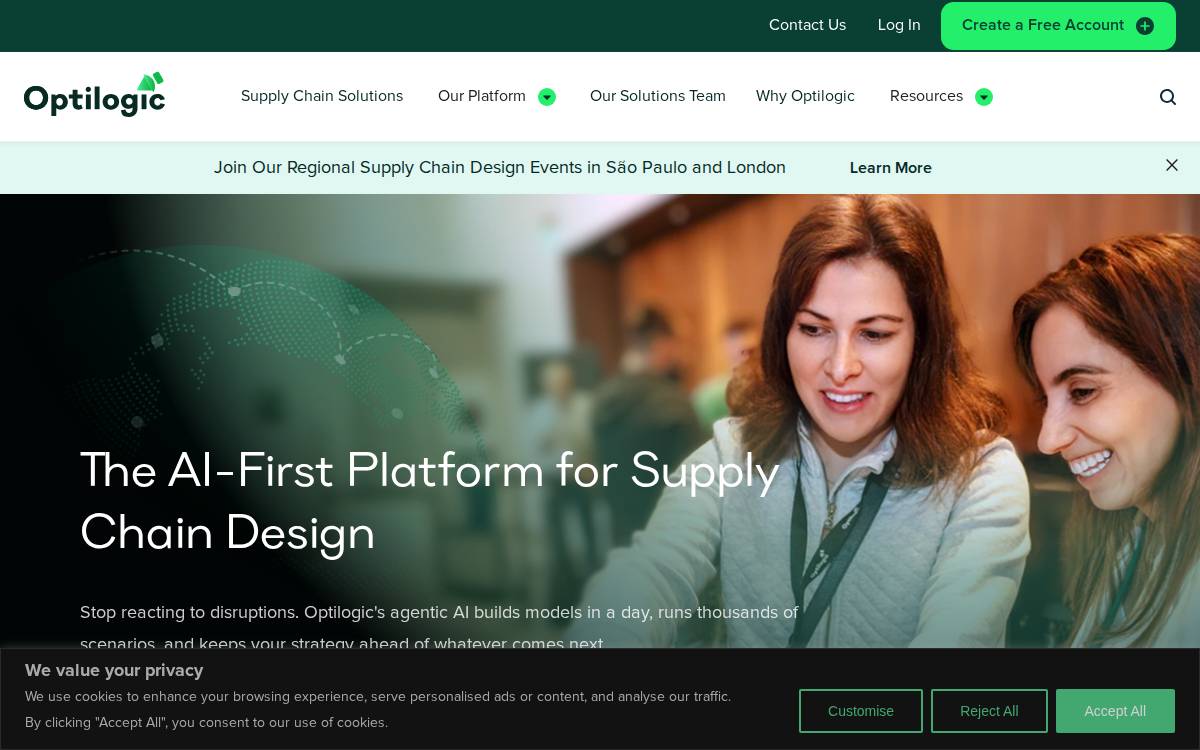 Optilogic website preview