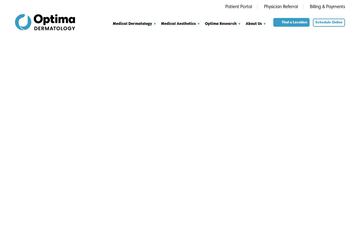 Optima Dermatology website preview