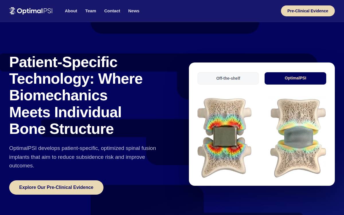 Optimalpsi website preview