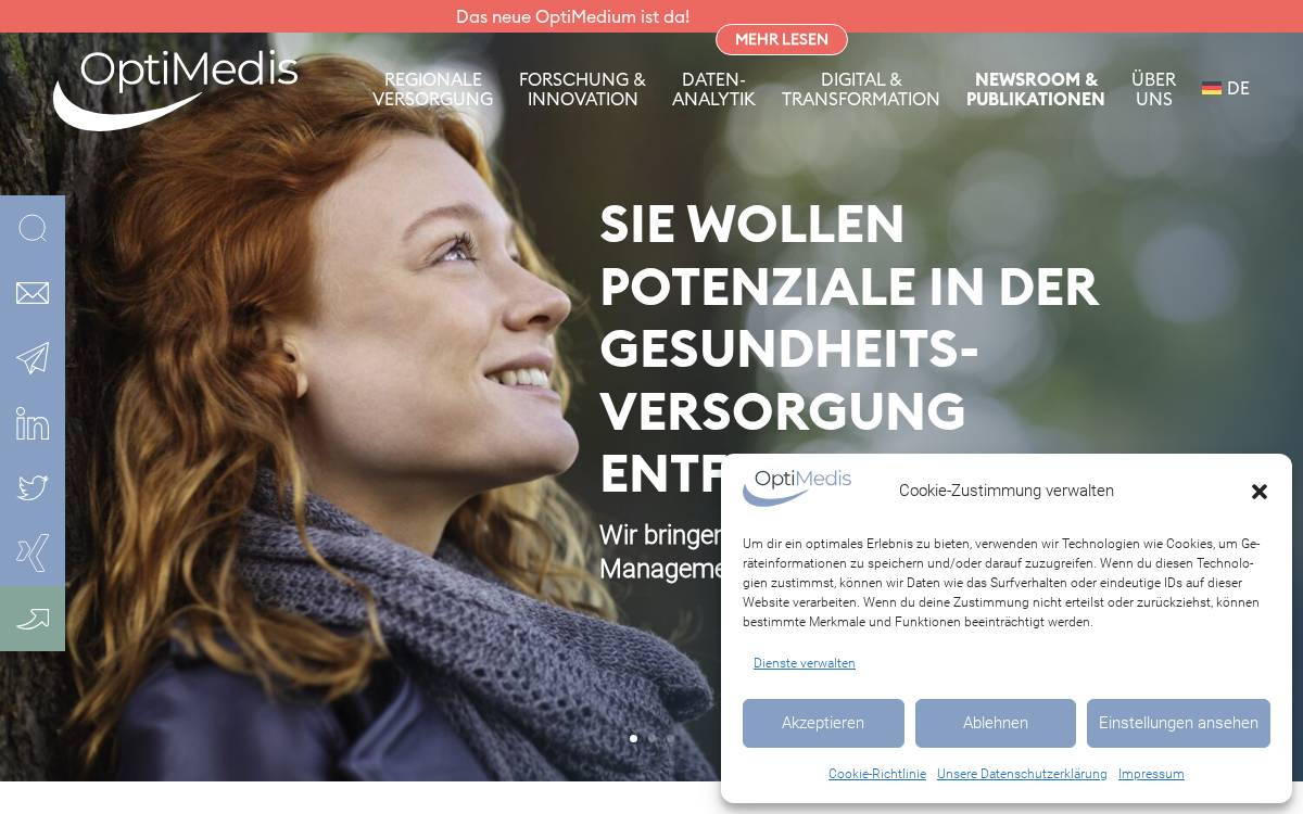 OptiMedis website preview