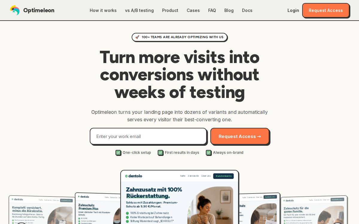 Optimeleon website preview