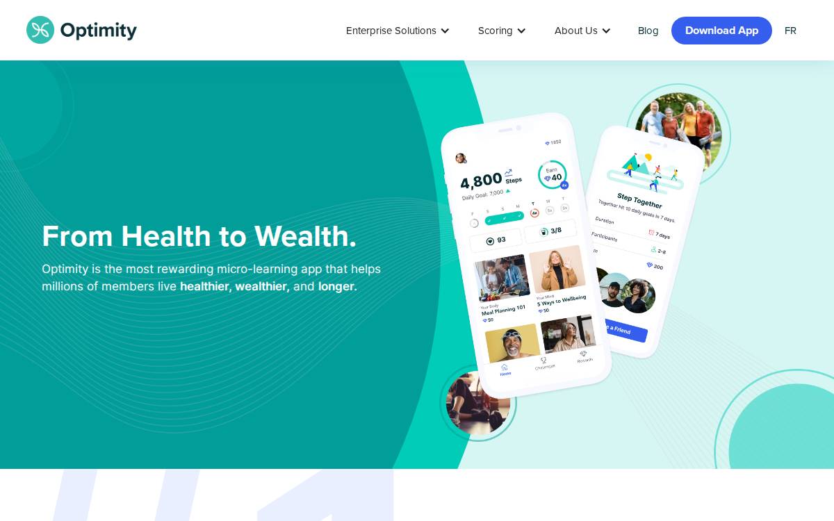 Optimity website preview