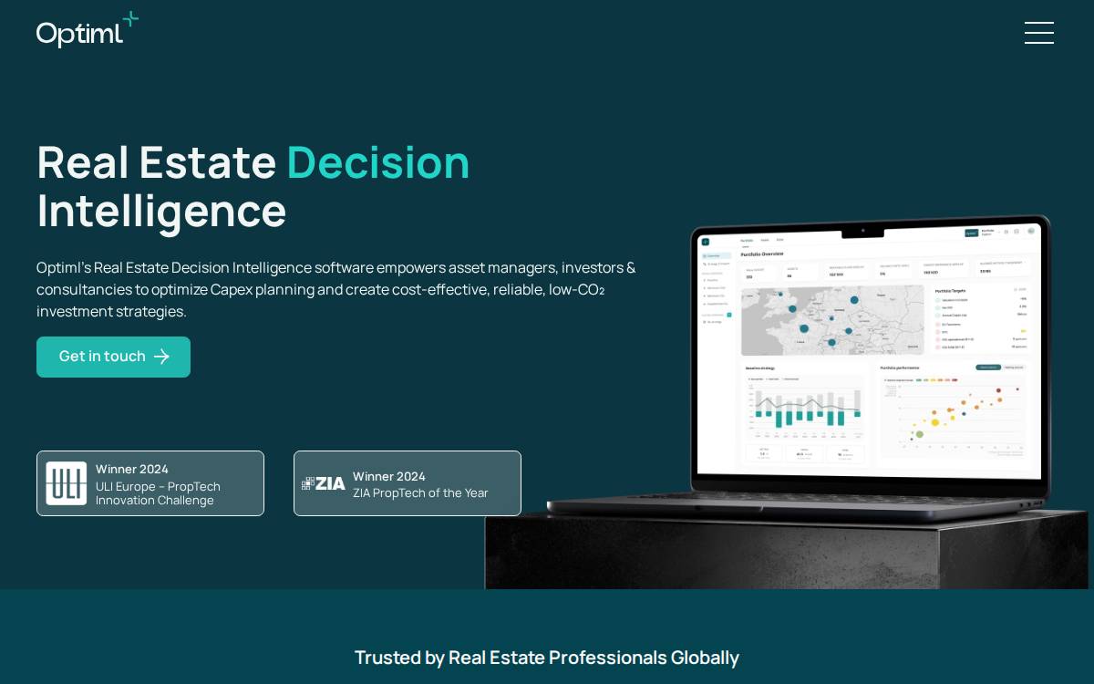 Optiml website preview