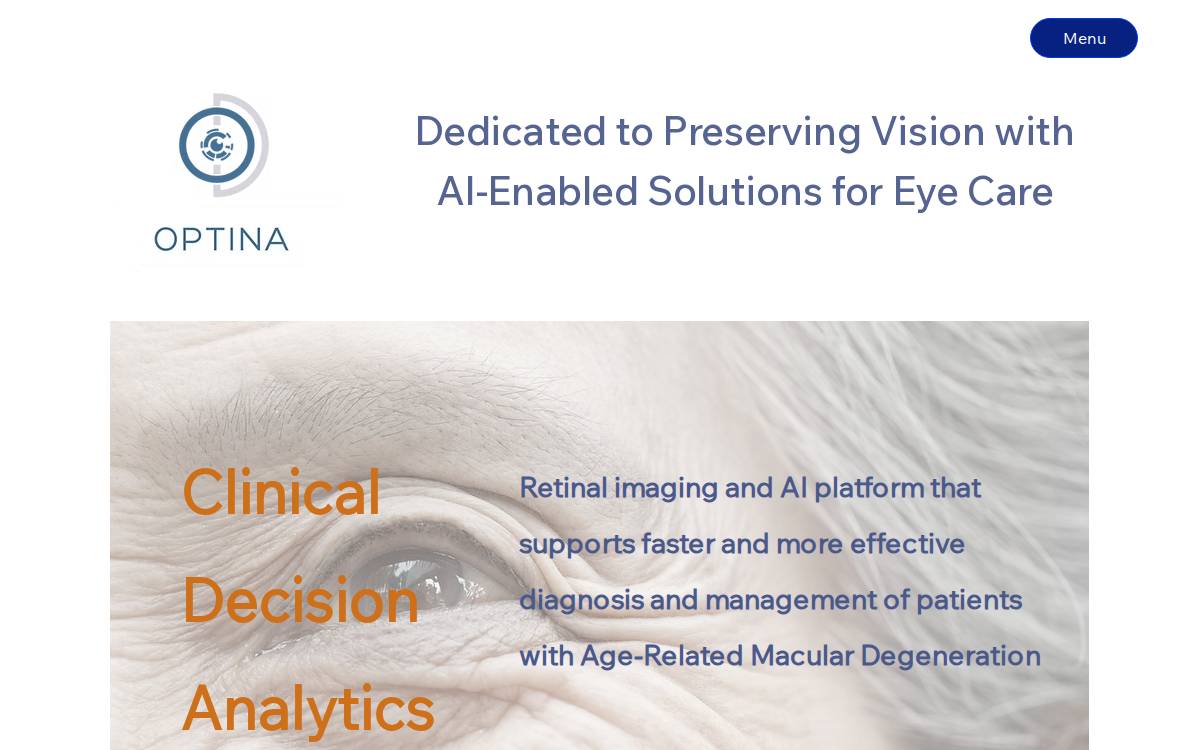Optina Diagnostics website preview
