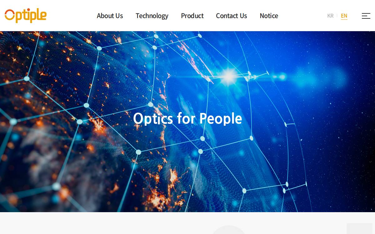 Optiple website preview