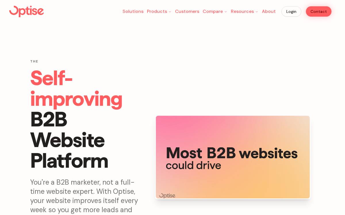 Optise website preview