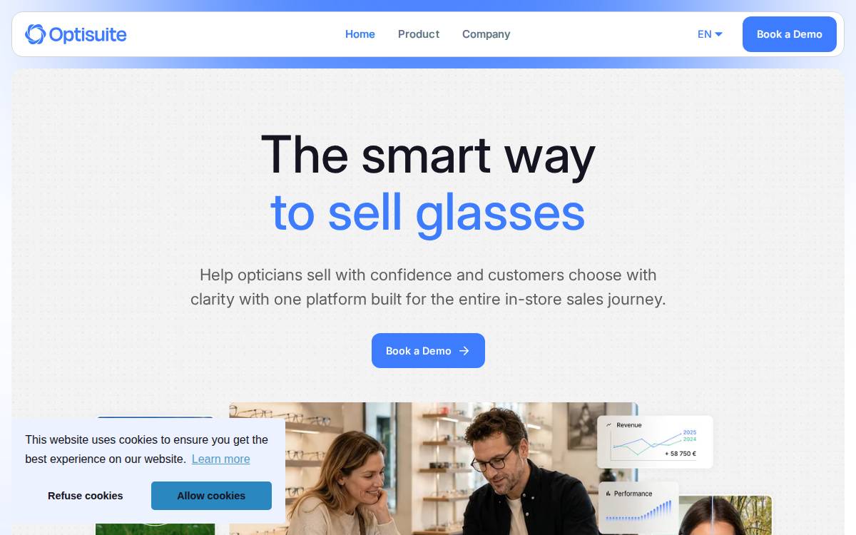 Optisuite website preview