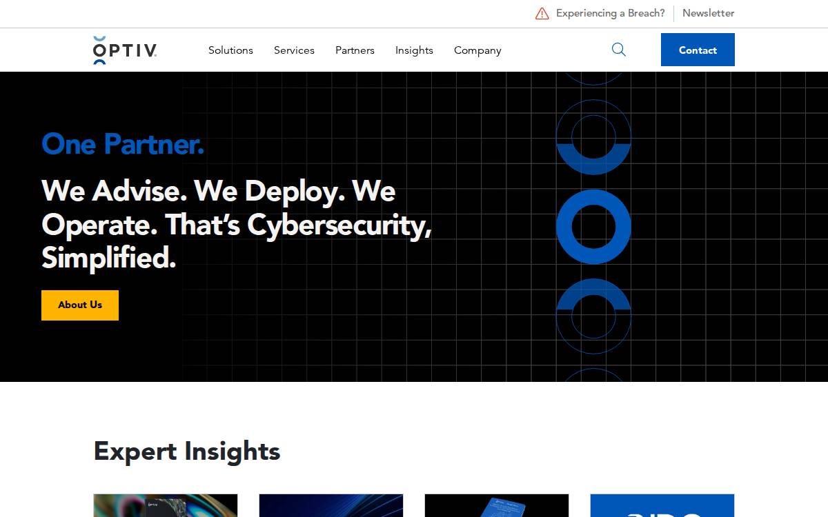 Optiv website preview