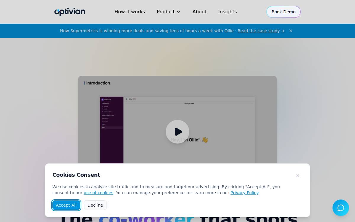 Optivian website preview