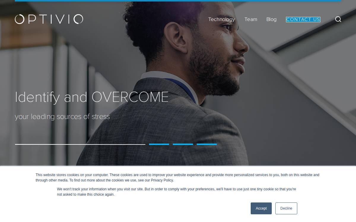 Optivio website preview