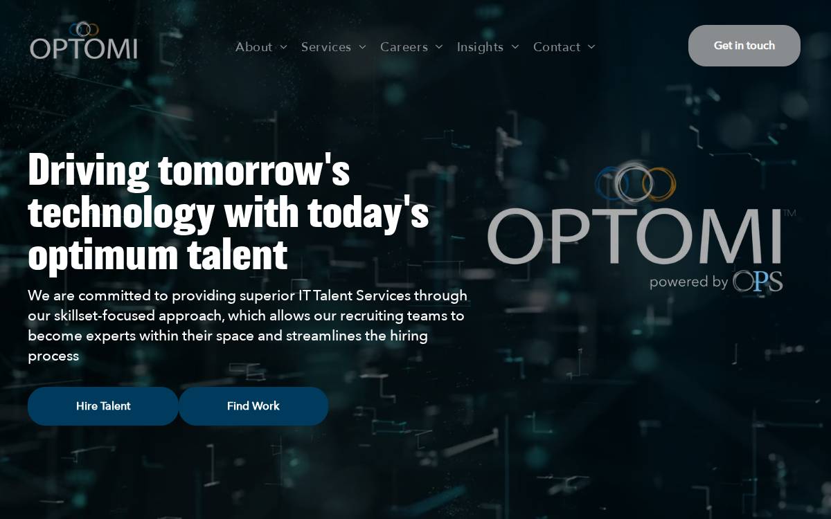Optomi website preview