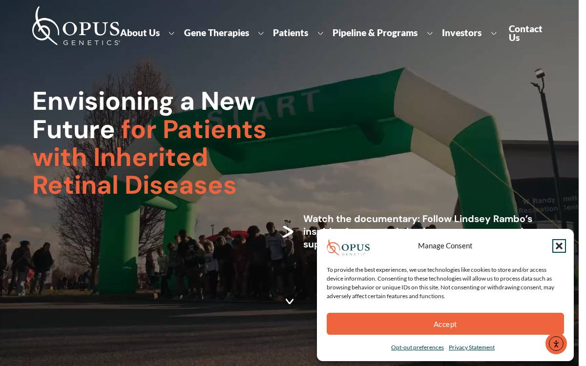 Opus Genetics website preview