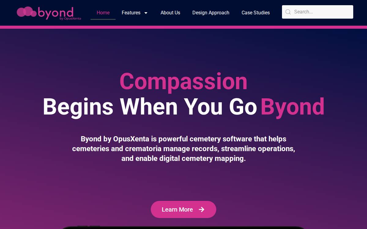 Opus Xenta website preview