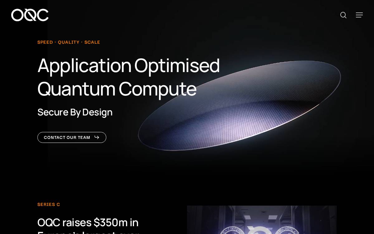 Oqc website preview