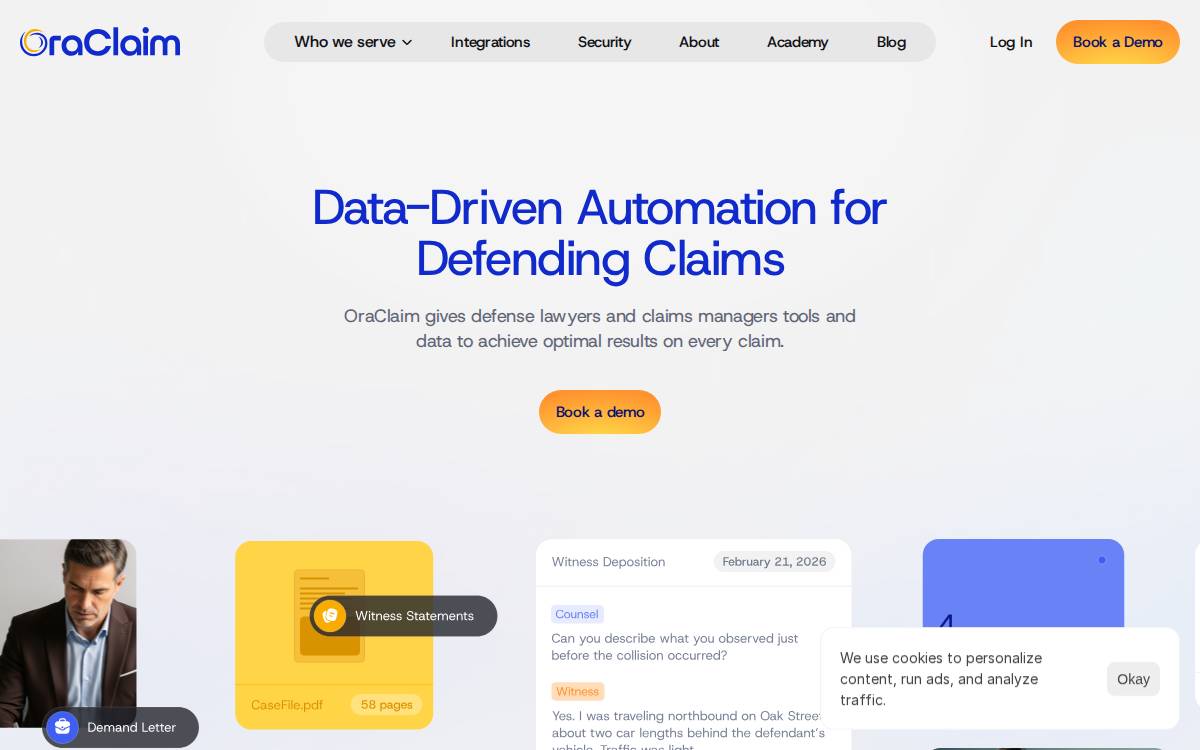 OraClaim website preview