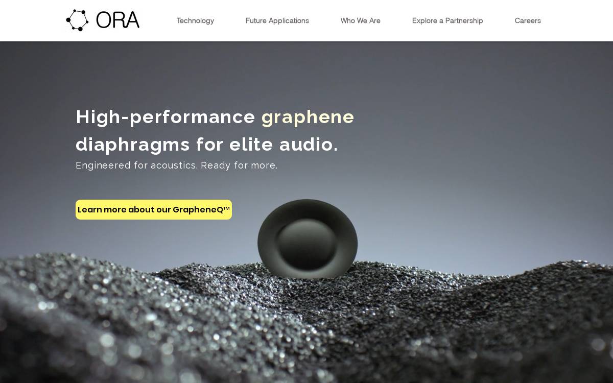 Oragraphene website preview