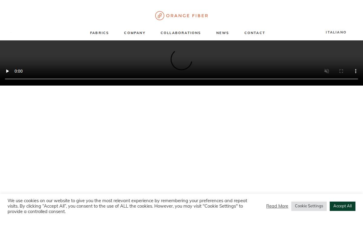 Orange Fiber website preview