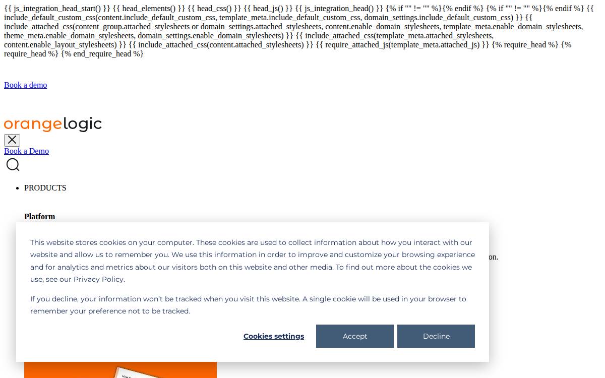 Orange Logic website preview