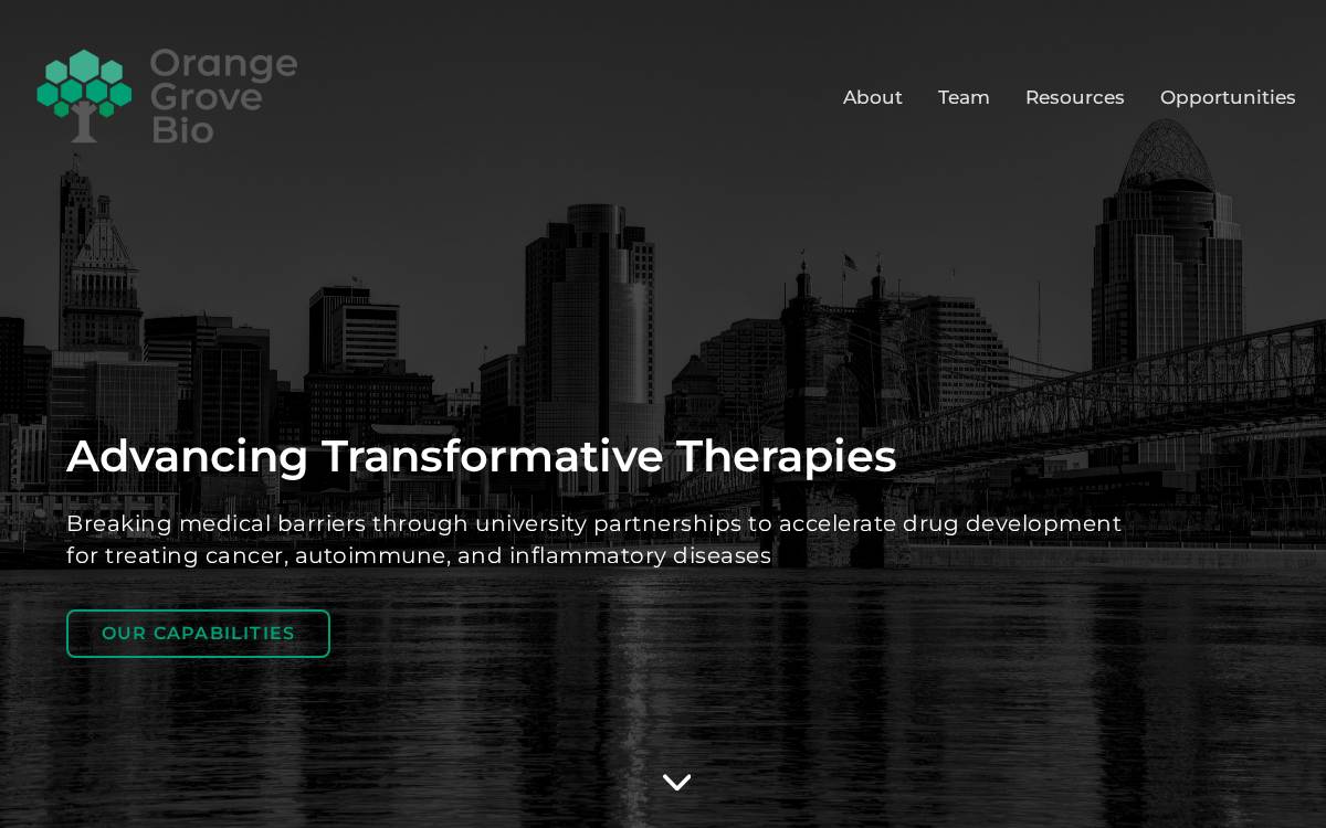 Orange Grove Bio website preview