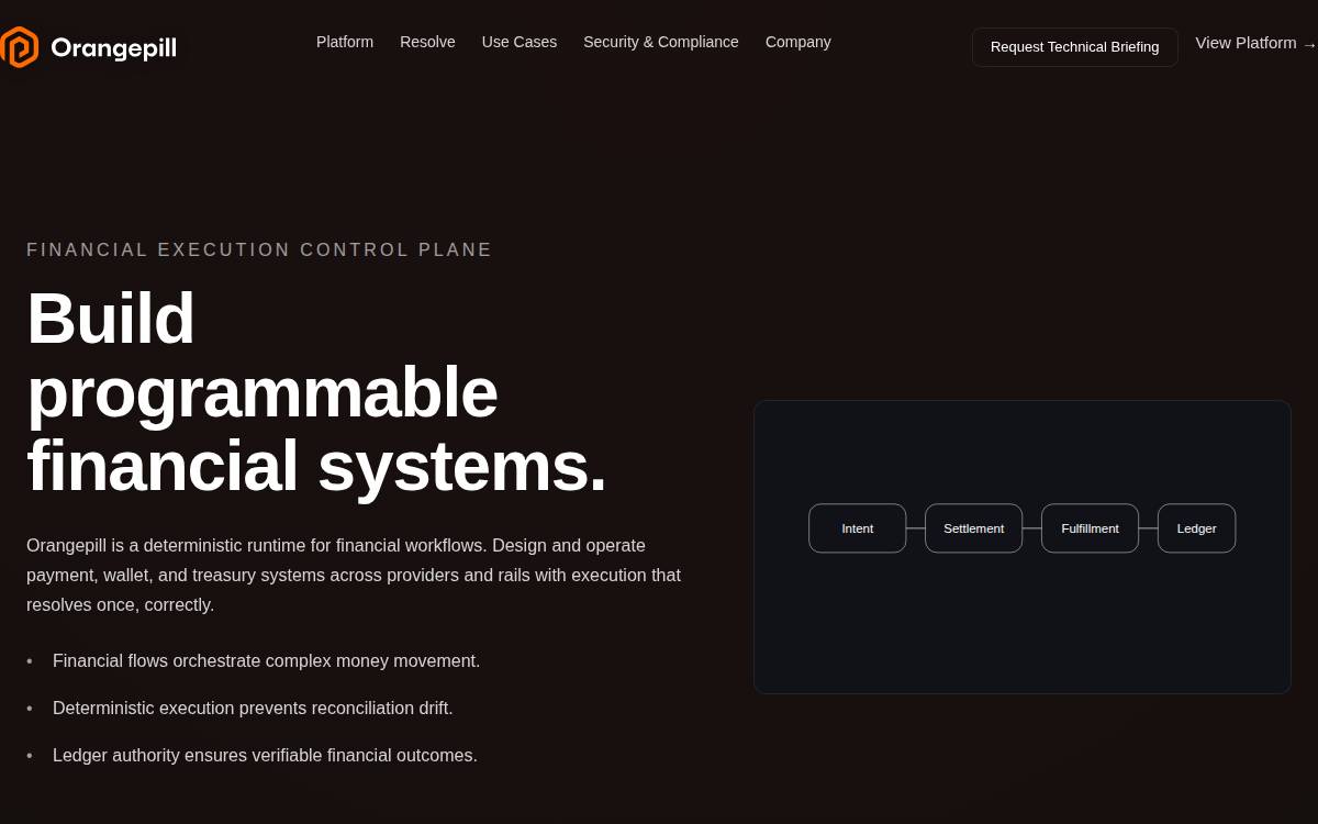 Orangepill website preview