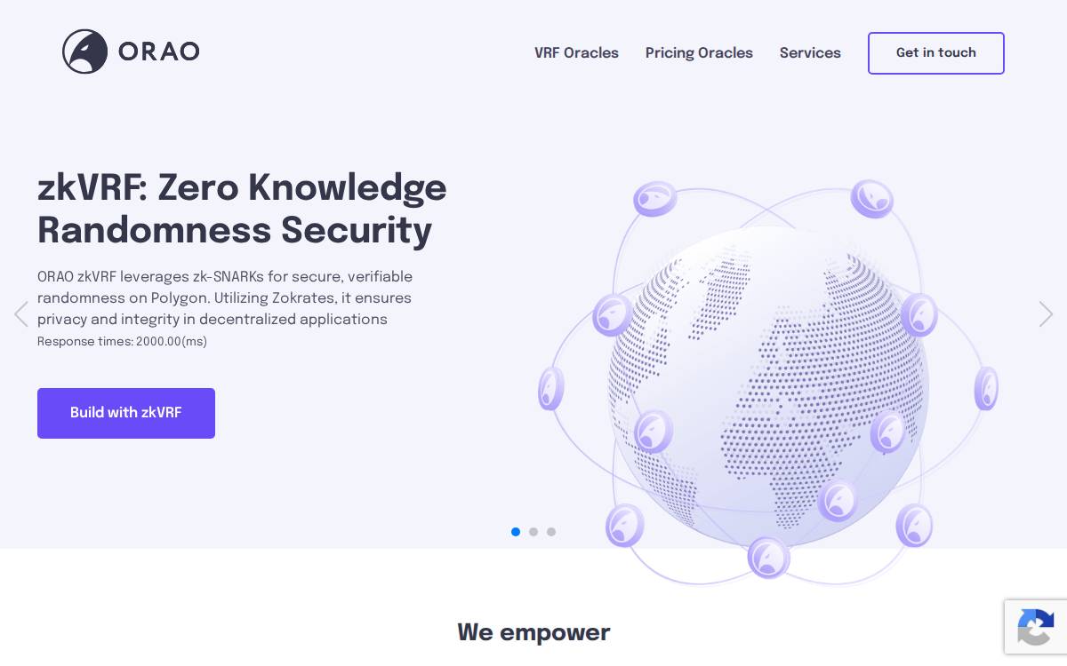 Orao website preview