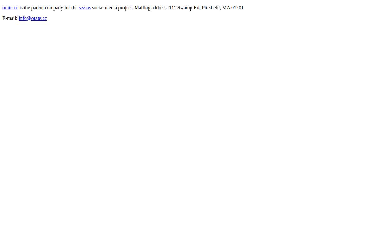 Orate website preview