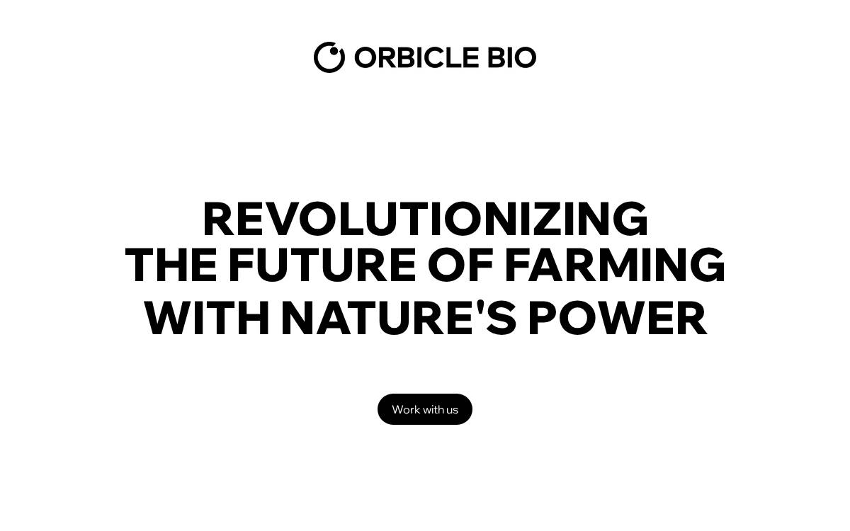 Orbicle Bio website preview